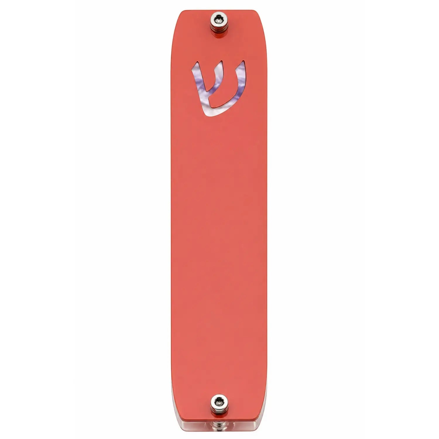 Genesis Small Mezuzah for Door – Handmade Premium Clear Acrylic Case – Model LSN-20032