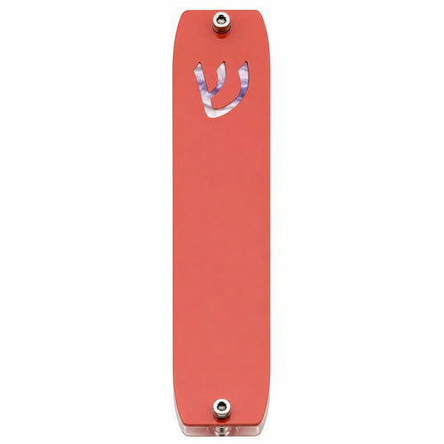 Genesis Small Mezuzah for Door – Handmade Premium Clear Acrylic Case – Model LSN-20032