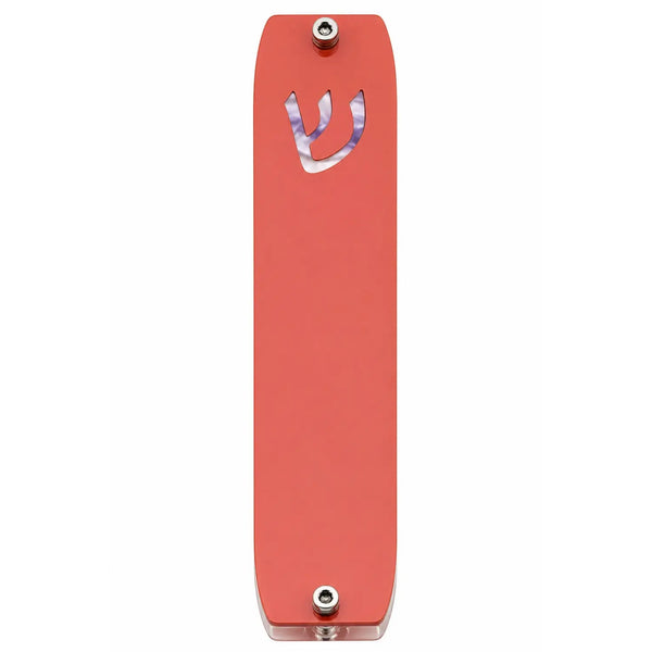 Genesis Small Mezuzah for Door – Handmade Premium Clear Acrylic Case – Model LSN-20032