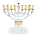 Personalized Maccabi Menorah Chanukiah – Custom Family Name Acrylic Hanukkah Menorah | Model # LSN-2103