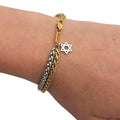 Star of David Bracelet – [Silver,Golden] Stainless Steel Jewish Double Chain Bracelet | Unisex Gift