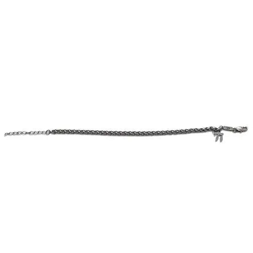 Chai Bracelet – [Silver] Stainless Steel Jewish Single Chain Bracelet | Unisex Gift