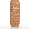 Modern Car Mezuzah for Dashboard with Engraved Traveler's Prayer – Jewish Auto Blessing & Protection (Rose Gold Mirror, LSN-1105)