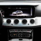 Modern Car Mezuzah for Dashboard with Engraved Traveler's Prayer – Jewish Auto Blessing & Protection (Silver Mirror, LSN-1101)